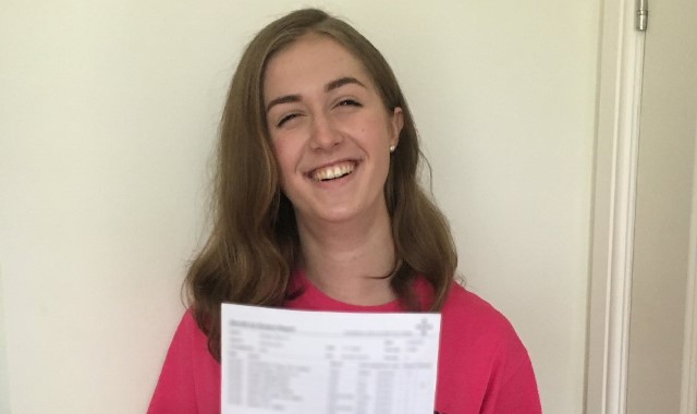 Cancer survivor celebrates exam results