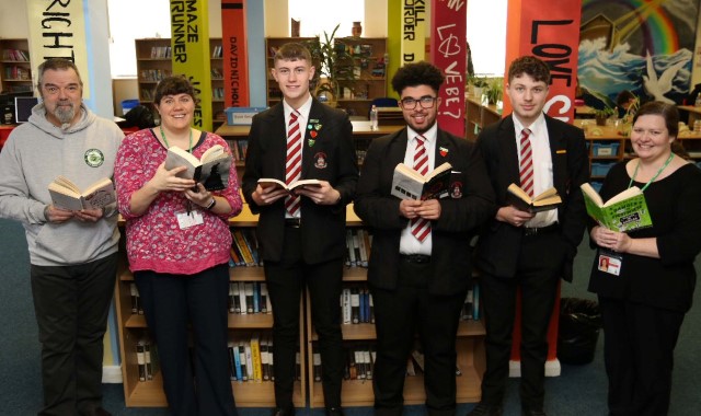 Recycled books help school library take flight