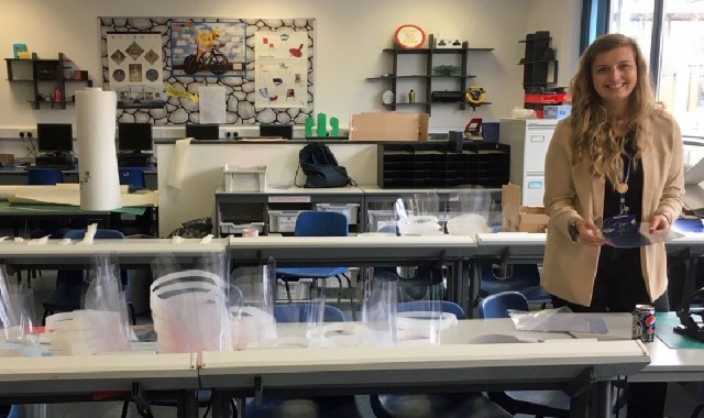 Teachers create PPE for frontline staff