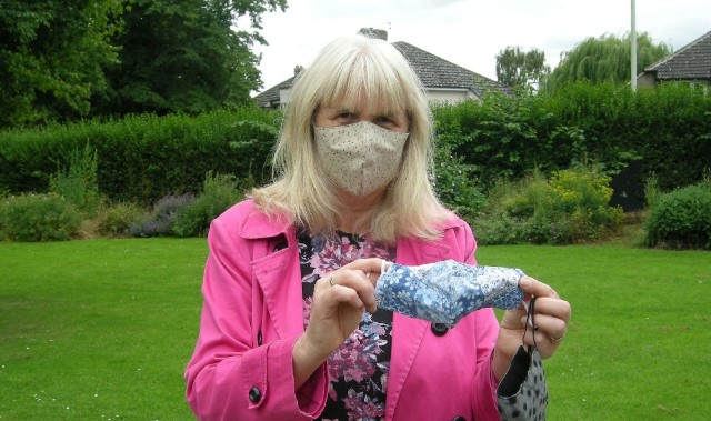 Volunteer creates masks for charity