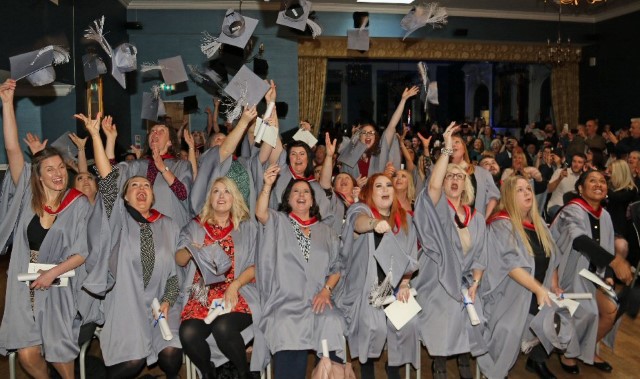 Students celebrate a double graduation 