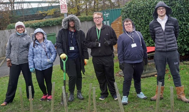 Budding gardeners enhance college environment