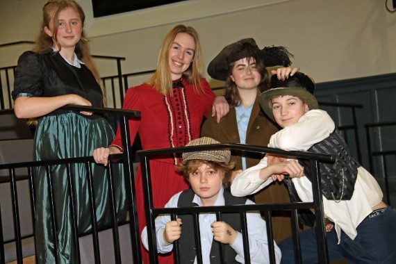 Pupils make final preparations for the musical Oliver! 