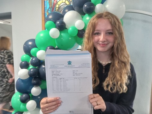 Pupils celebrate impressive set of grades