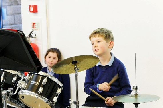 Pupils perform a teatime repertoire