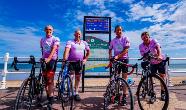 Cyclists pay back the ‘guardian angels’ 