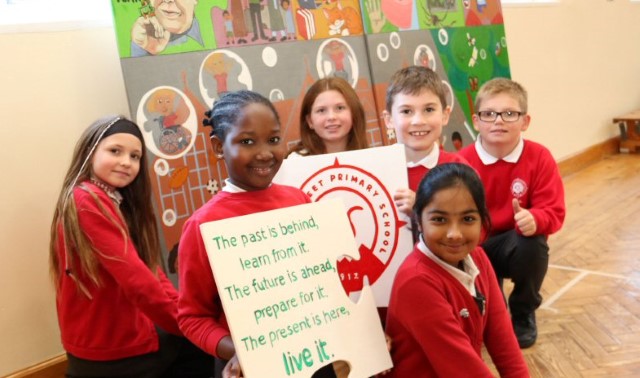 Pupils update timeline that stretches back decades Pupils update timeline that stretches back decades