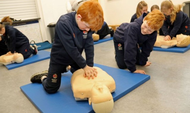 Pupils take part in school achievement award