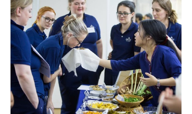 Massage students are touched by Thai experience.