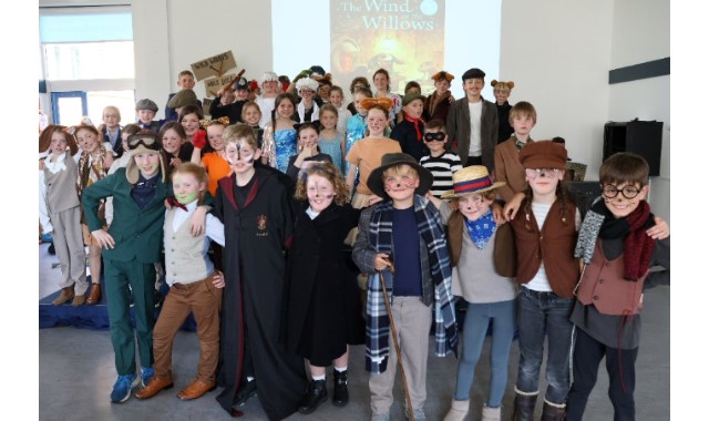 Pupils perform tales from the riverbank.