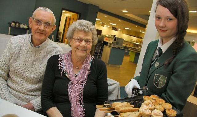 Academy students host a teatime treat for local residents