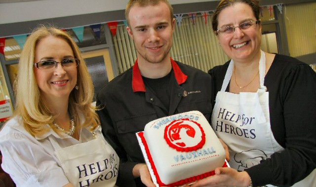 Colossal car showroom cake sale raises cash for charity