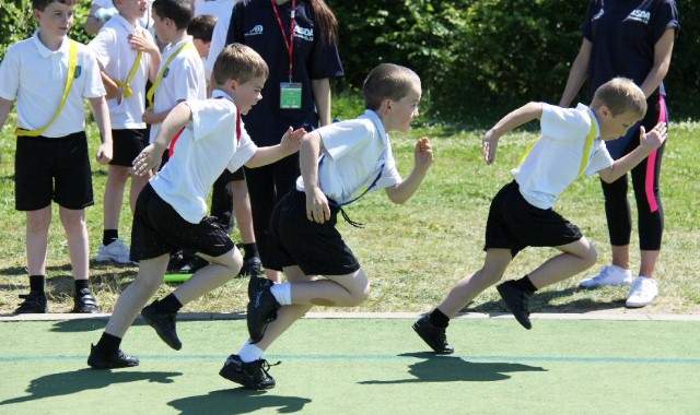 Races get underway at Blyth Primary School