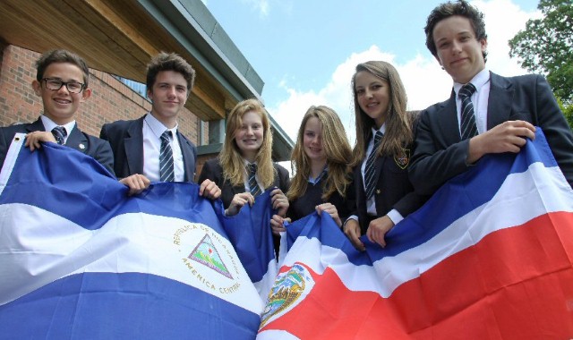 Students preapre for the jungles and volcanoes of South America Students preapre for the jungles and volcanoes of South America