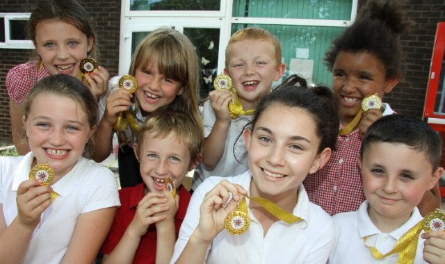 Outstanding pupils celebrate Outstanding pupils celebrate