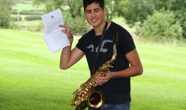 Grade 8 musician celebrates joining elite band of star pupils