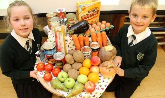 Pupils hold assembly to celebrate harvest festival