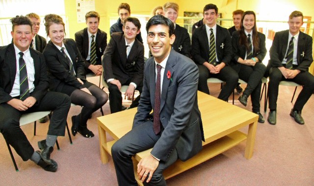 Pupils quiz prospective MP on region's economic growth