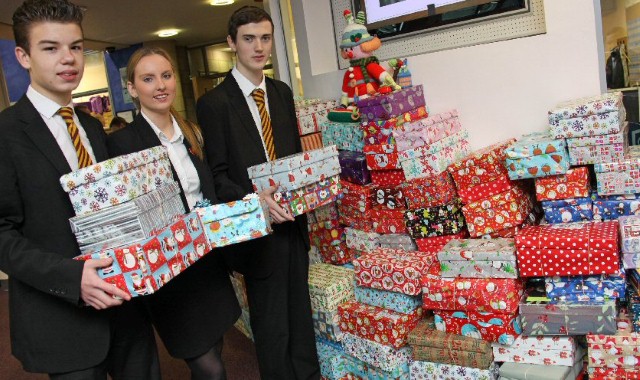 Students hold gift collection for Samaritans Purse