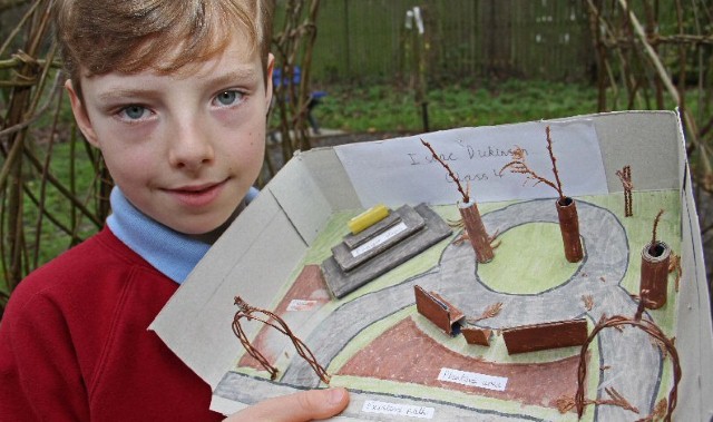 Prayer garden designed by pupil receives blessing