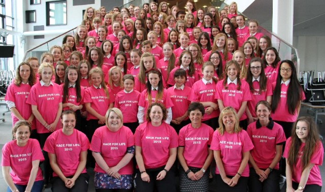 Runners are in the pink to help raise money for charity