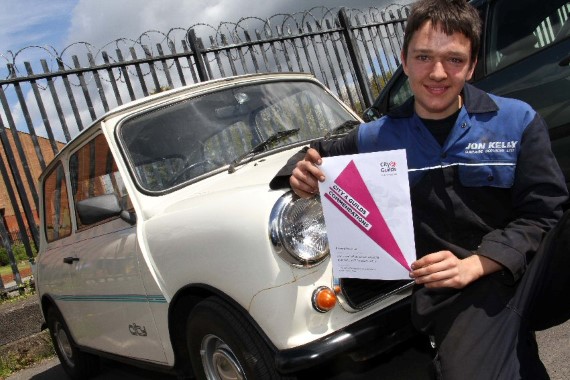 Mini mechanic gets major qualification awards