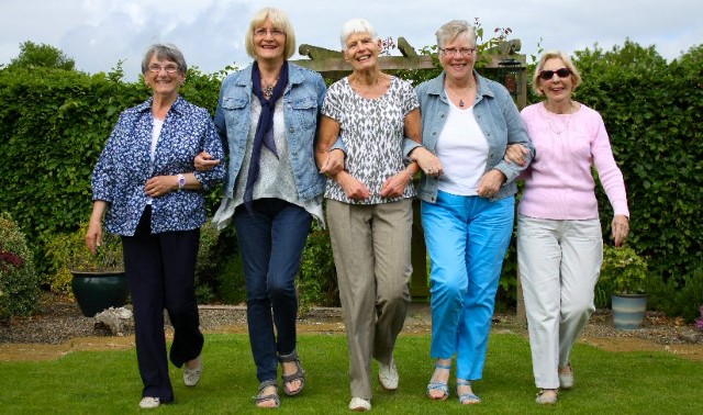 Ladies walk for local hospice in memory of a  dear friend