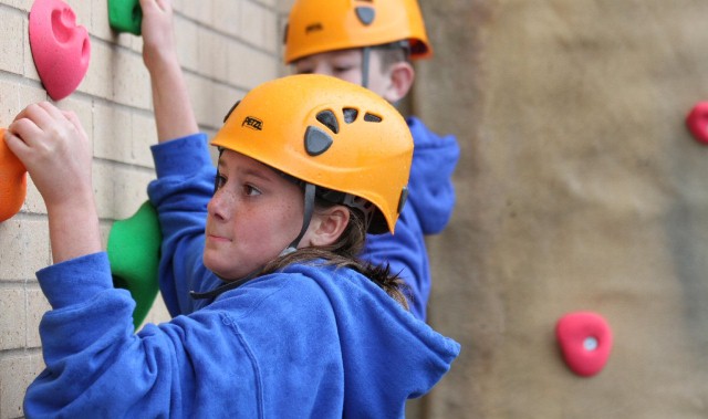 School swings into action with high ropes challenge School swings into action with high ropes challenge