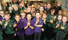 Pupils learn the symbolism of Christingle 