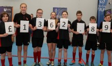 Students count the cash for Sport Relief