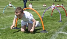 Pupils take part in traditional sports day