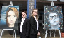 Art students exhibit their work