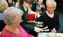 Cakes and carols were on the menu at an annual festive tea