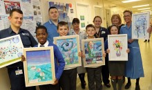 Pupils brighten walls at local hospital