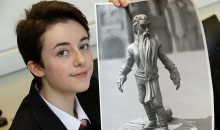 Student creates blueprint for fantasy figure