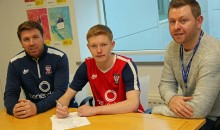 Sports student signs professional contract