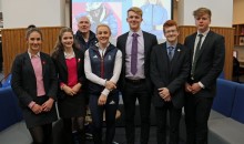 Olympic bobsleigh pilot inspires students