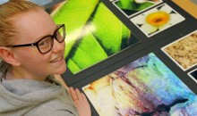 Art student displays web of work