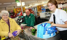 Pupils stage sponsored bag pack 