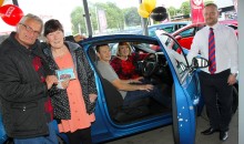 Non driver scoops car in charity raffle.
