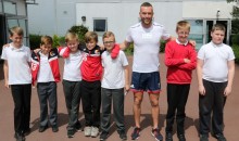 Sprinter inspires pupils to be the best