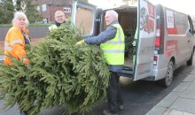 Hospice enjoys tree-cycling success