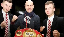 World champion boxer delivers knockout advice to pupils