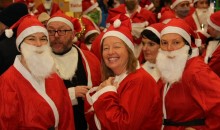 Sea of Santas raise funds for hospice