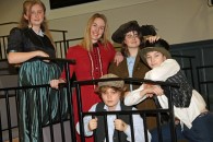 Pupils make final preparations for the musical Oliver! 