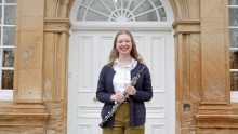 Oboist celebrates on a high note