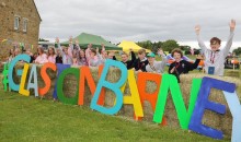 Friends enjoy a festival of fun and frolicking