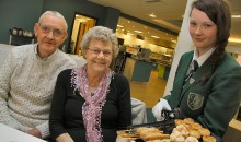 Academy students host a teatime treat for local residents