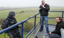 Film students shoot armed police training video