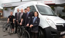 Free-wheeling feat raises £1,100 for charity